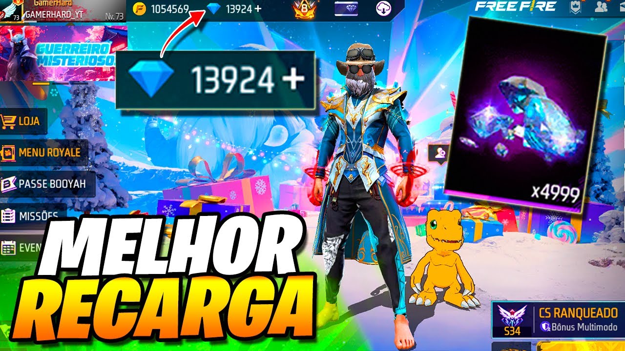 COM BÔNUS! COMO RECARREGAR DIAMANTE NO FREE FIRE