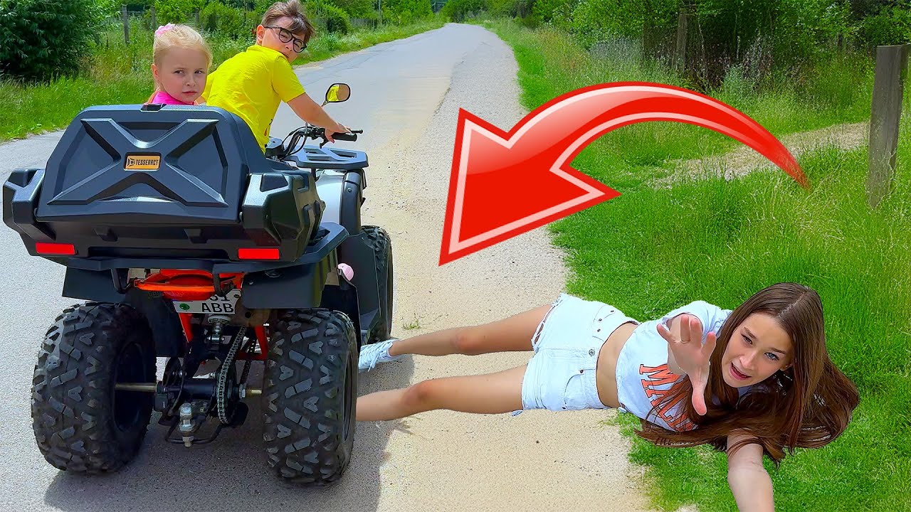 Am calcat o fata cu ATV-ul 😱
