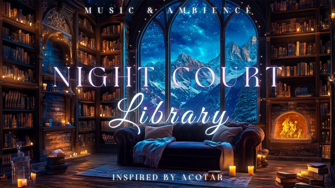 Night Court Library | ACOTAR Ambience | Mystical Music of the Night for Tranquility & Reflection