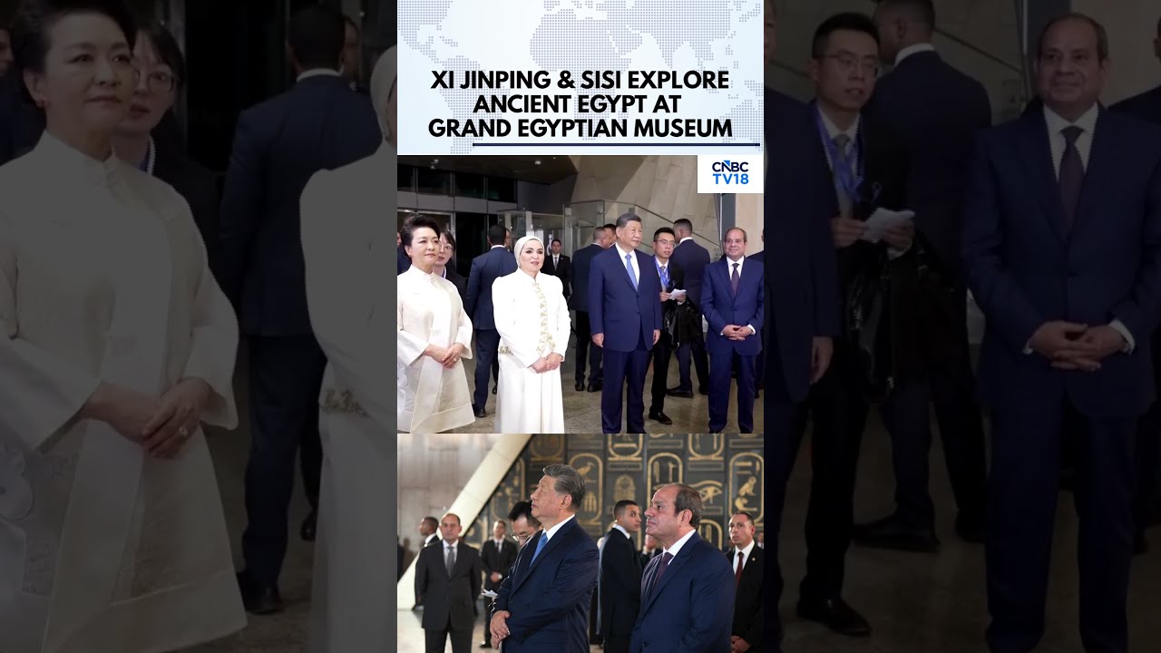 Xi Jinping & Sisi Tour Grand Egyptian Museum Near Giza Pyramids | Historic Egypt Visit | N18G