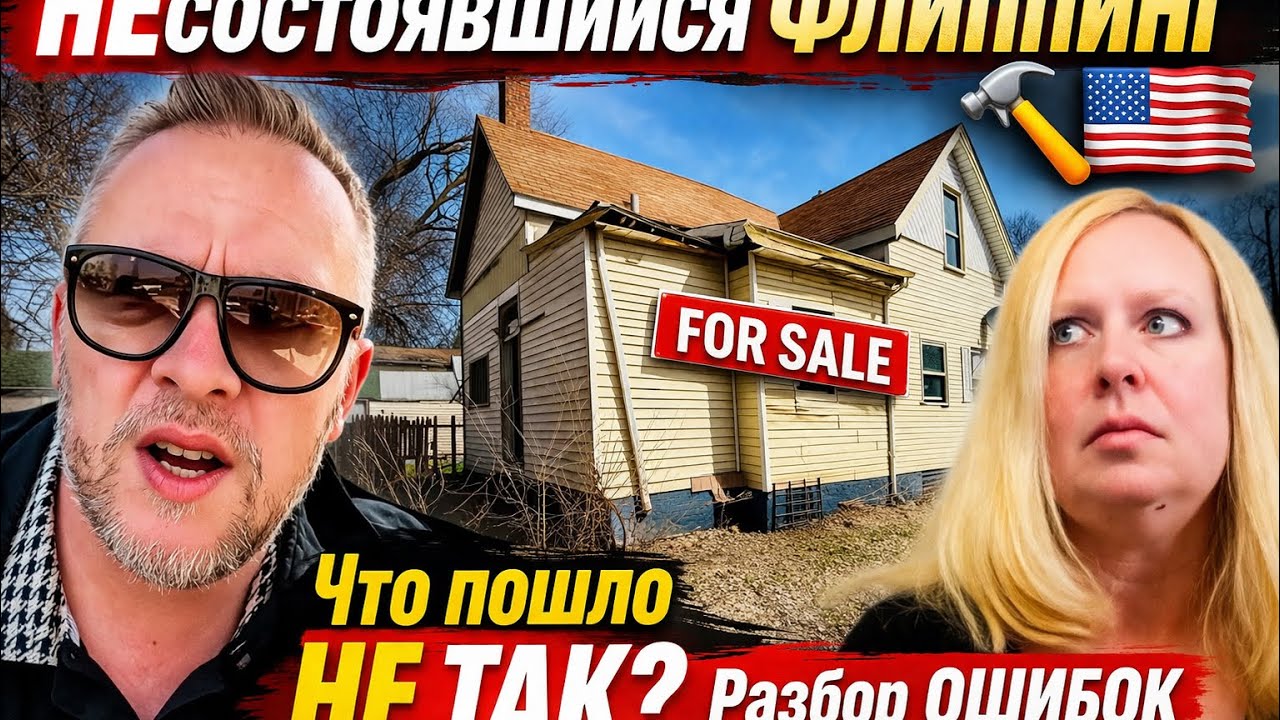 Почему НЕ состоялся #ФЛИППИНГ ⚒️🇺🇸⁉️Честный РАЗБОР ошибок☝️#недвижимостьсша #флиппингсша 