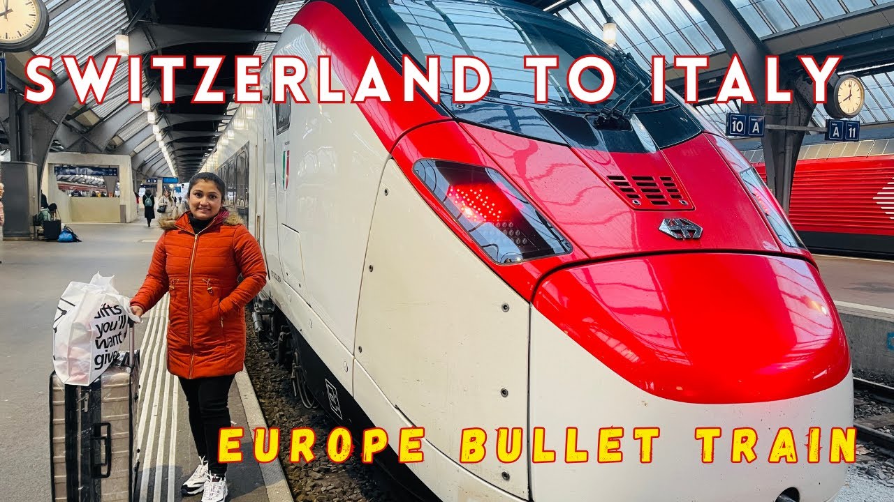 TRAIN JOURNEY FROM ZURICH TO VENICE | HIGH SPEED TRAIN IN EUROPE| ROOM TOUR || #bullettrains #italy