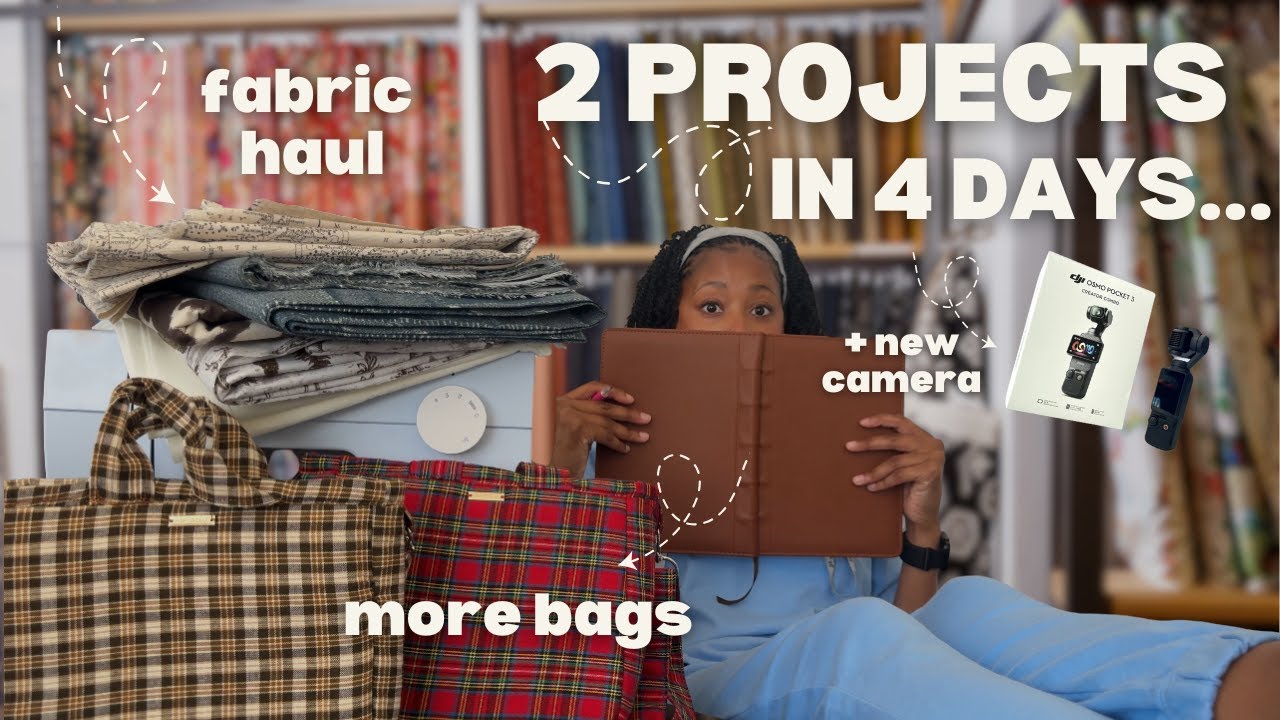 A Very CHAOTIC Sewing Vlog | I Can't Stop Sewing Bags 😭