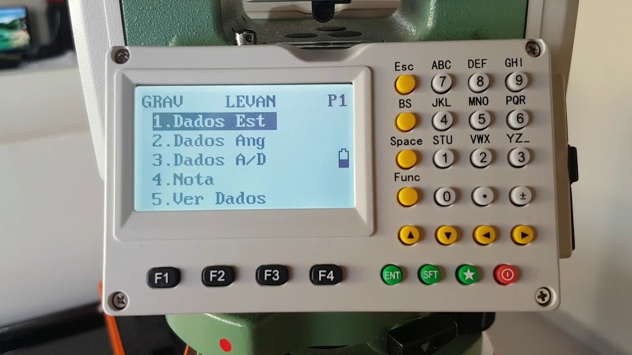 Levantamento: Configurando Estação, Ré, Vante e Irradiações_Estação Total FOIF RTS 100 Series.