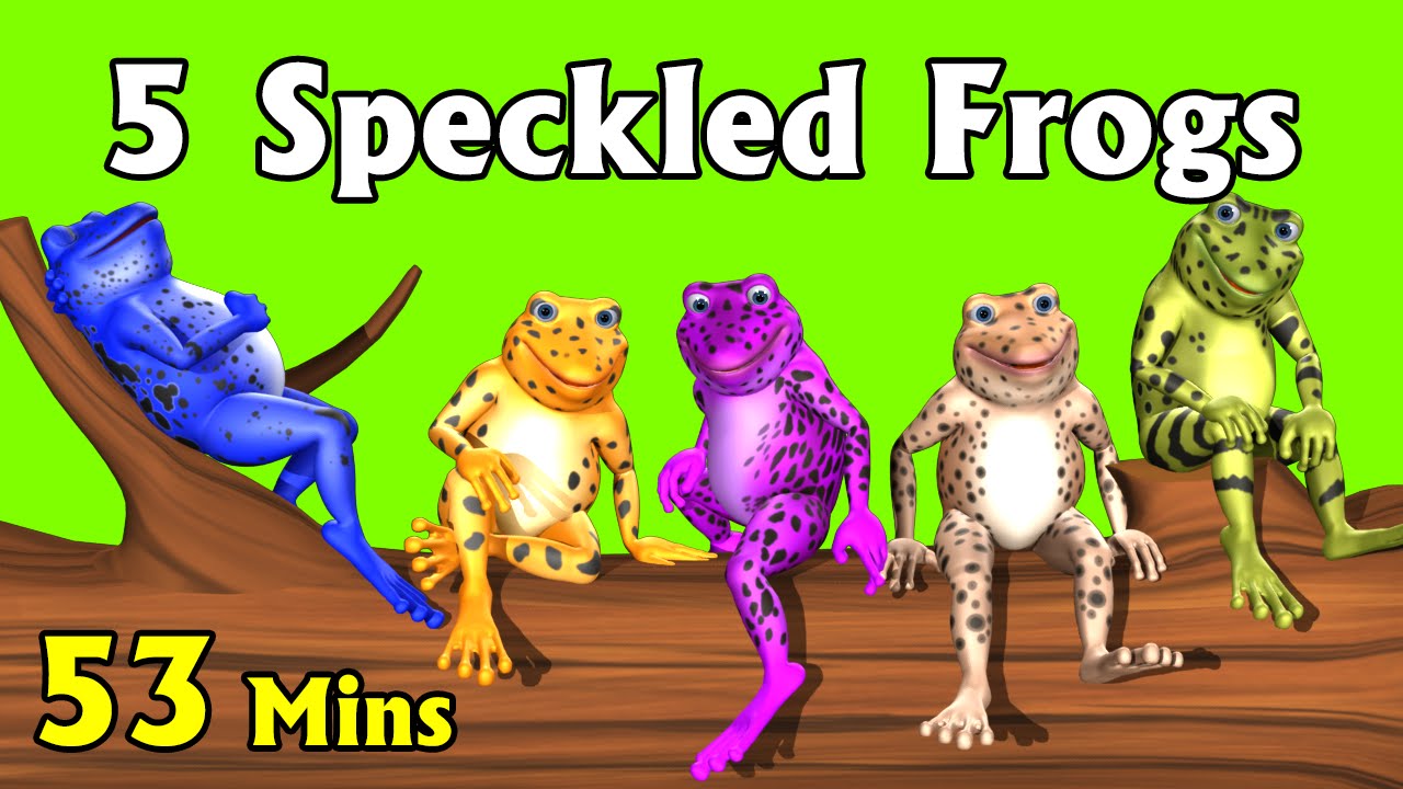 Five little Speckled Frogs Plus More Kids' Songs - 3D English Nursery Rhymes for Children