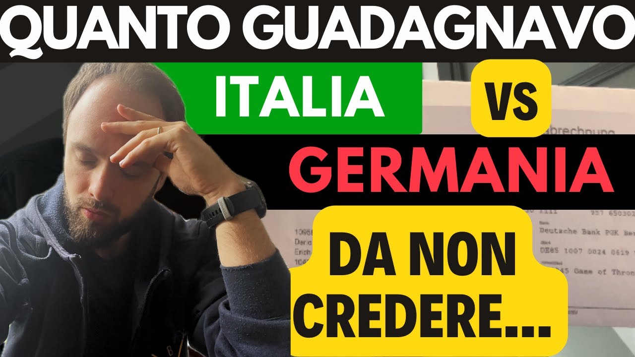 Guadagnavo di meno? | Busta paga Italiana 🇮🇹 e Tedesca 🇩🇪 a confronto