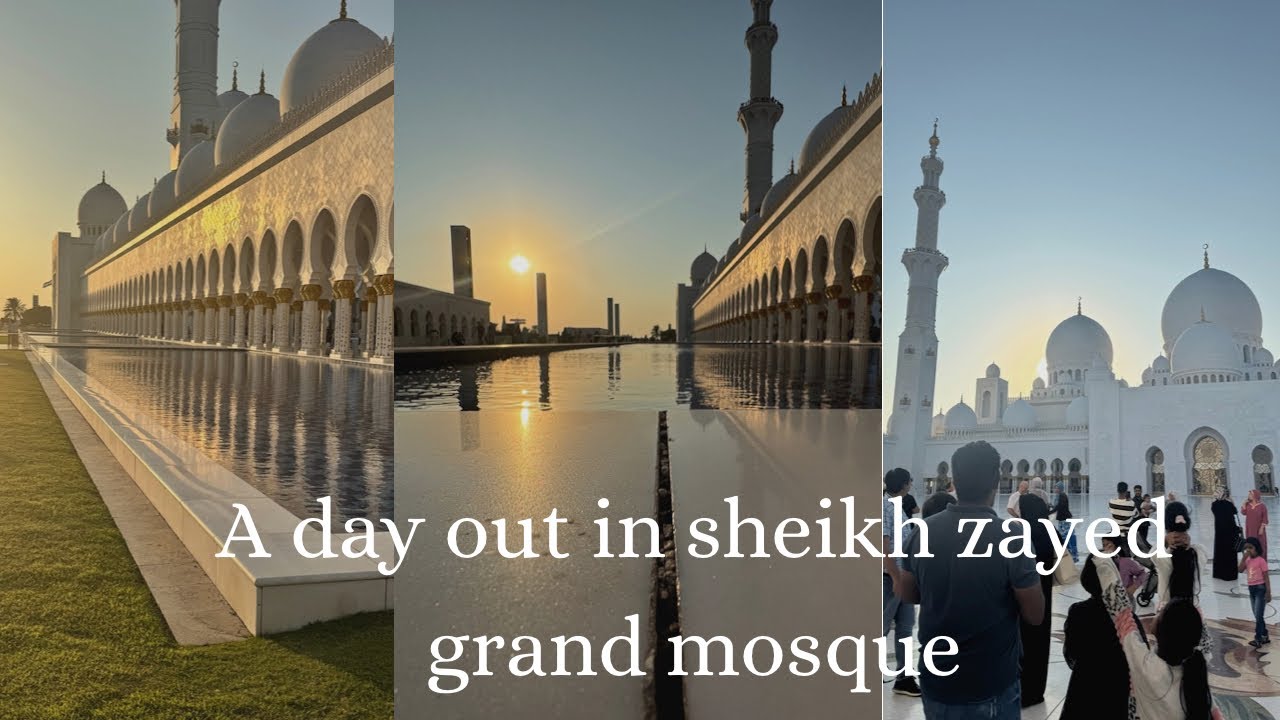 A day out /Let’s go to visit sheikh zayed mosque in Abudabi/Travel with me/around UAE 🇦🇪 
