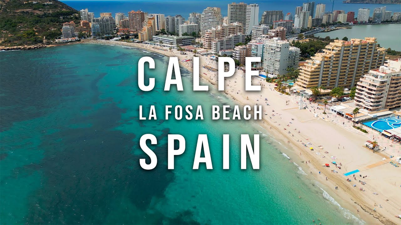 La Fosa Beach Calpe Spain 🇪🇸 Walking Tour | Costa Blanca 4K