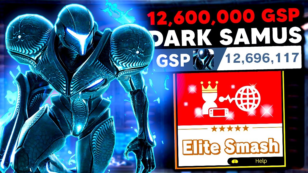 This is what a 12,600,000 GSP Dark Samus looks like in Elite Smash