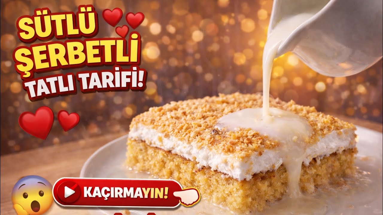 Şerbeti Sütlü! Bu Tatlıyı Yiyen Bir Dilimle Yetinmiyor 