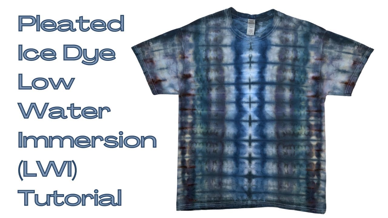 Tie-Dye Pattern: Low Water Immersion (LWI) Pleated T-shirt Part One (Alien Spine)