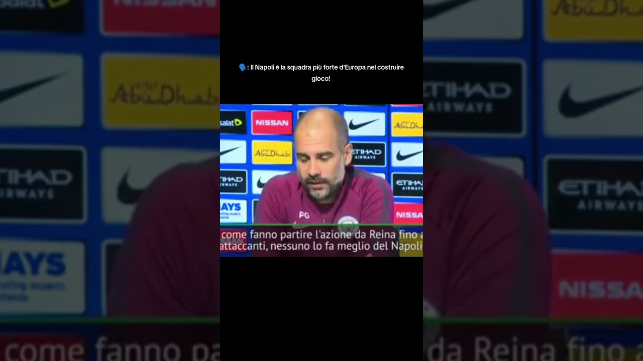 L'ammirazione di Guardiola per il Napoli di Sarri #pepguardiola
