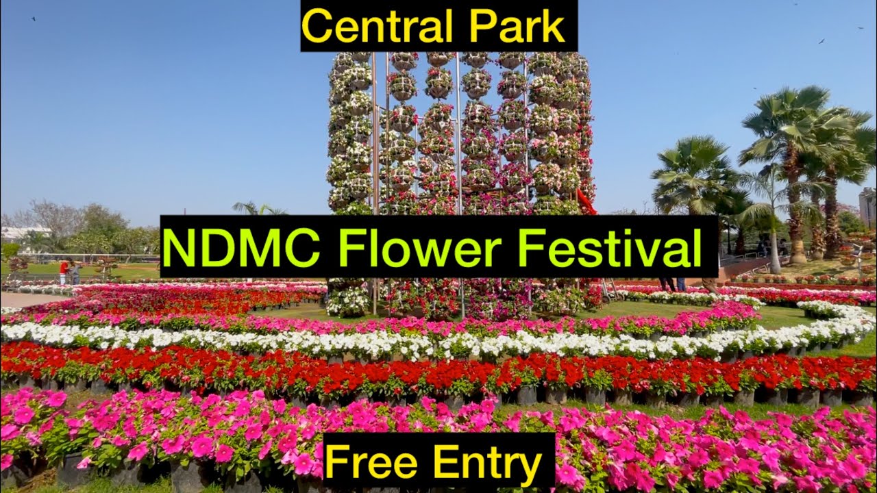 NDMC Flower Festival 2026 | Flower Festival at Central Park Delhi | 15,500+ Flowers at Central Park