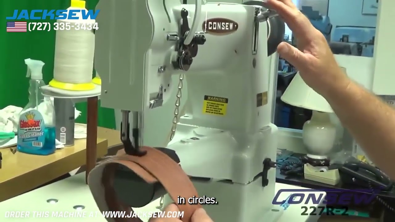 Consew 227R-2 Cylinder Arm Walking Foot Demo