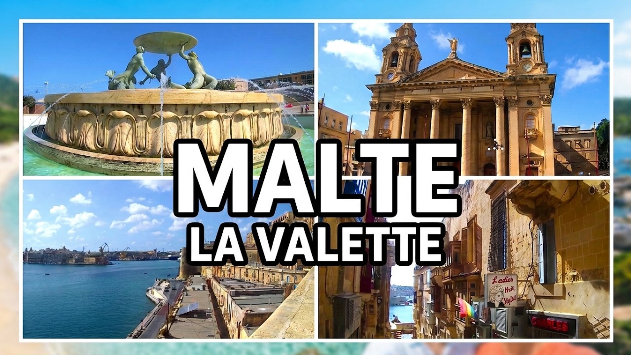 La magnifique ville de La Valette divers lieux à Malte