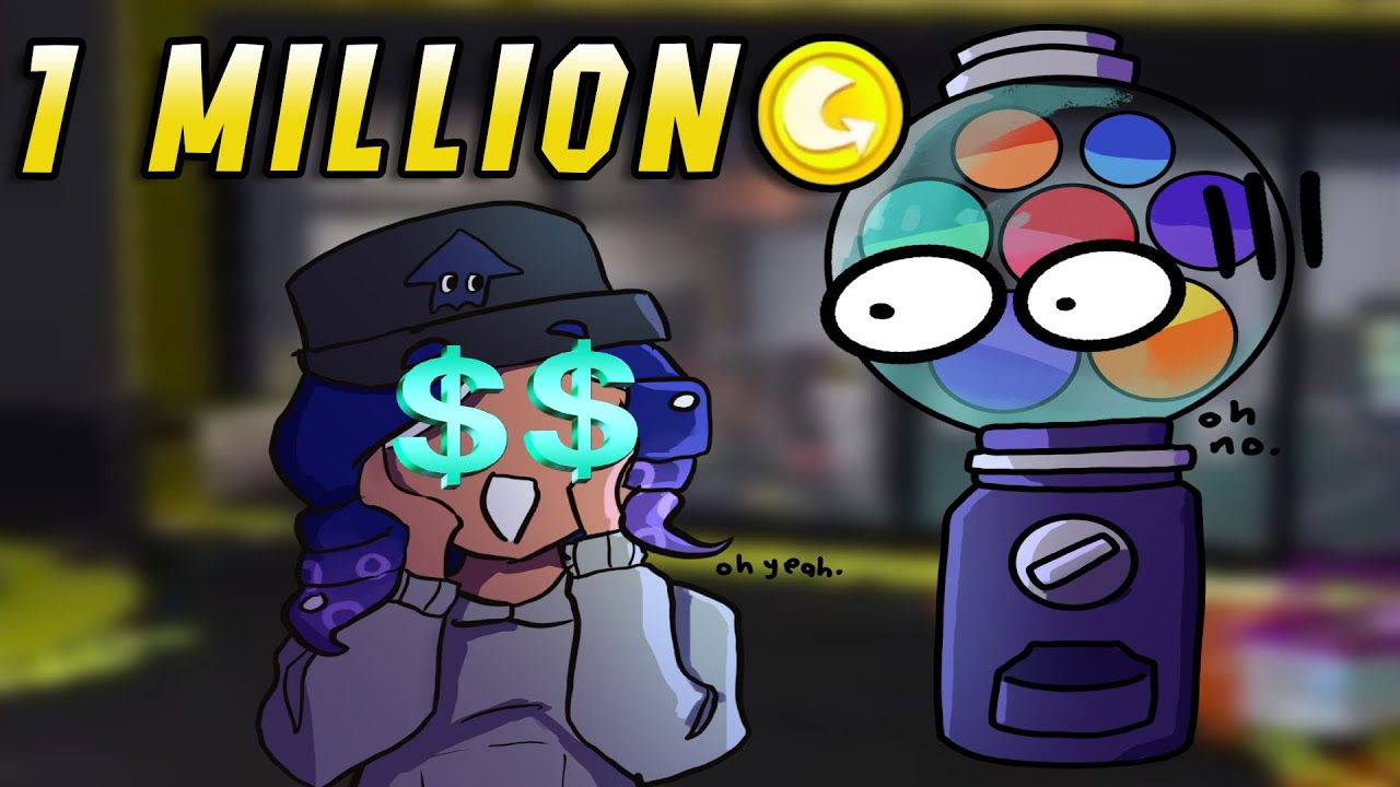 Can You Get a Golden Drop with 1 Million $ ?(Splatoon 3 Shell-Out Machine )