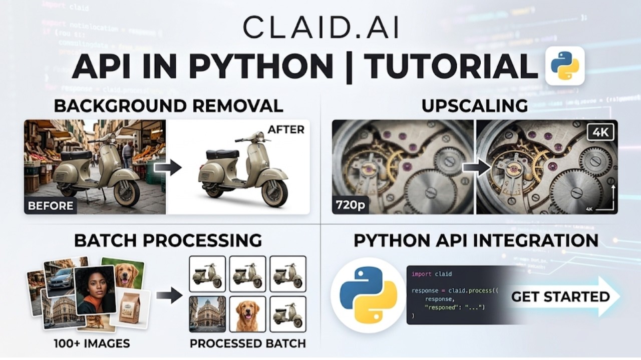 How to Use Claid AI API in Python | Image Enhance, Upscale & Batch Processing