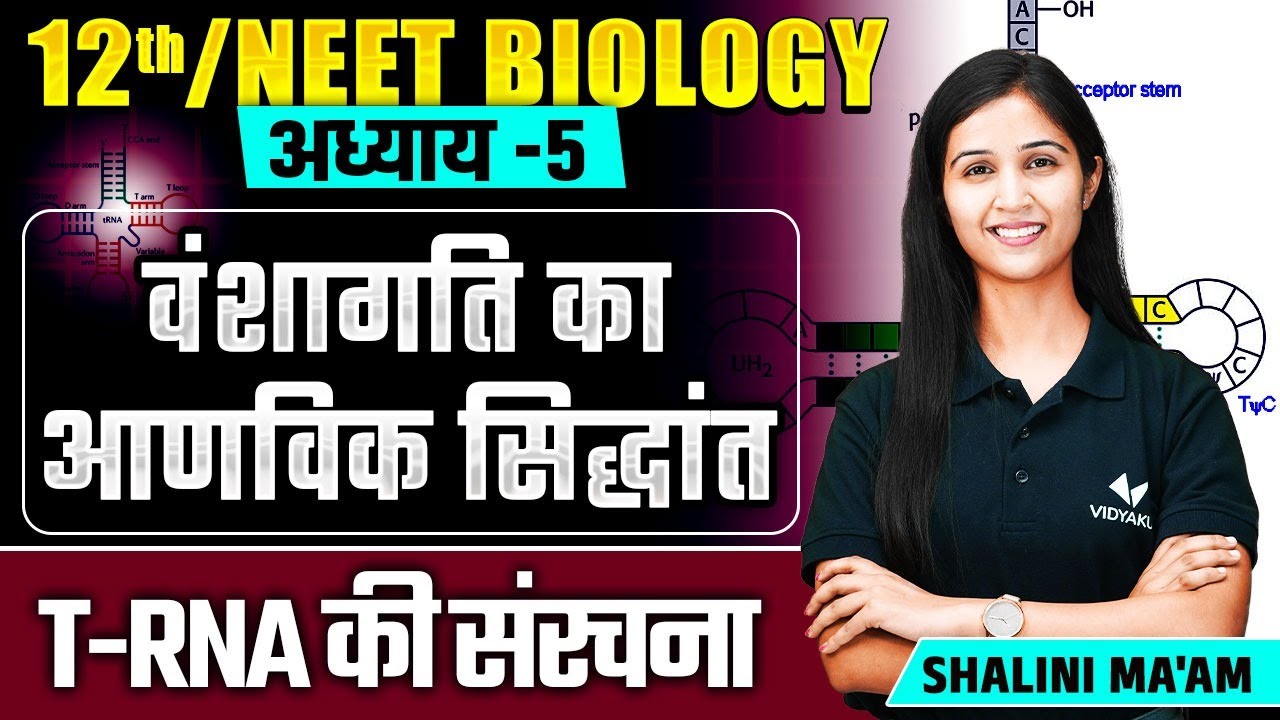 Structure of t-RNA (L-10) | Molecular Basis of Inheritance | 12th/NEET Biology Chapter 5