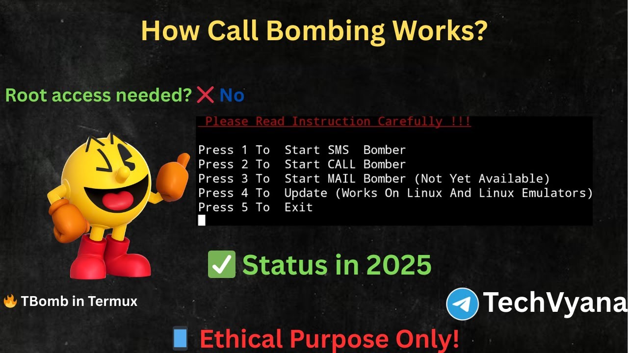 How Call/SMS Bombing Works in Termux 🔥 | TBomb Explained (Educational Only)