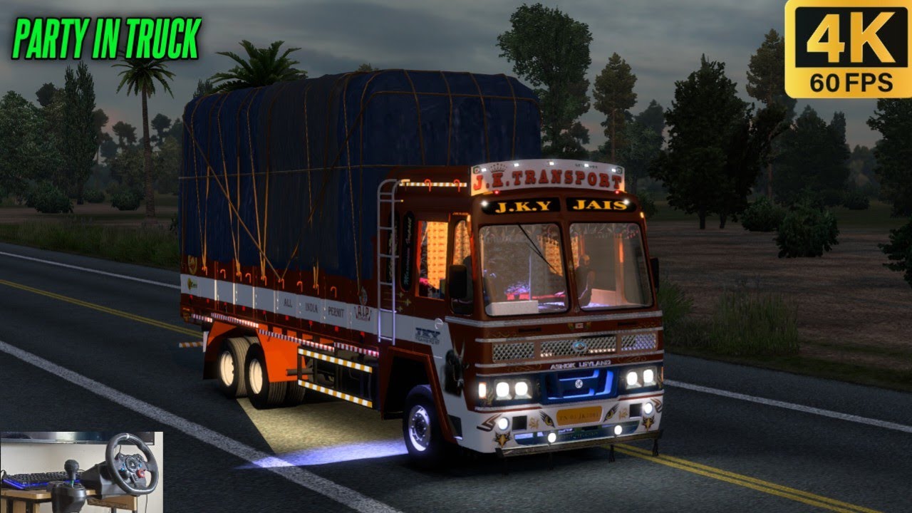 Ashok Leyland Lorry Driving in Kerala | Logitech G29 Gameplay | ETS 2