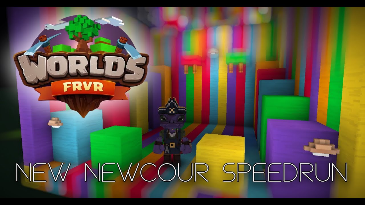 New Speedruning of Newcour parkour in Worlds FRVR