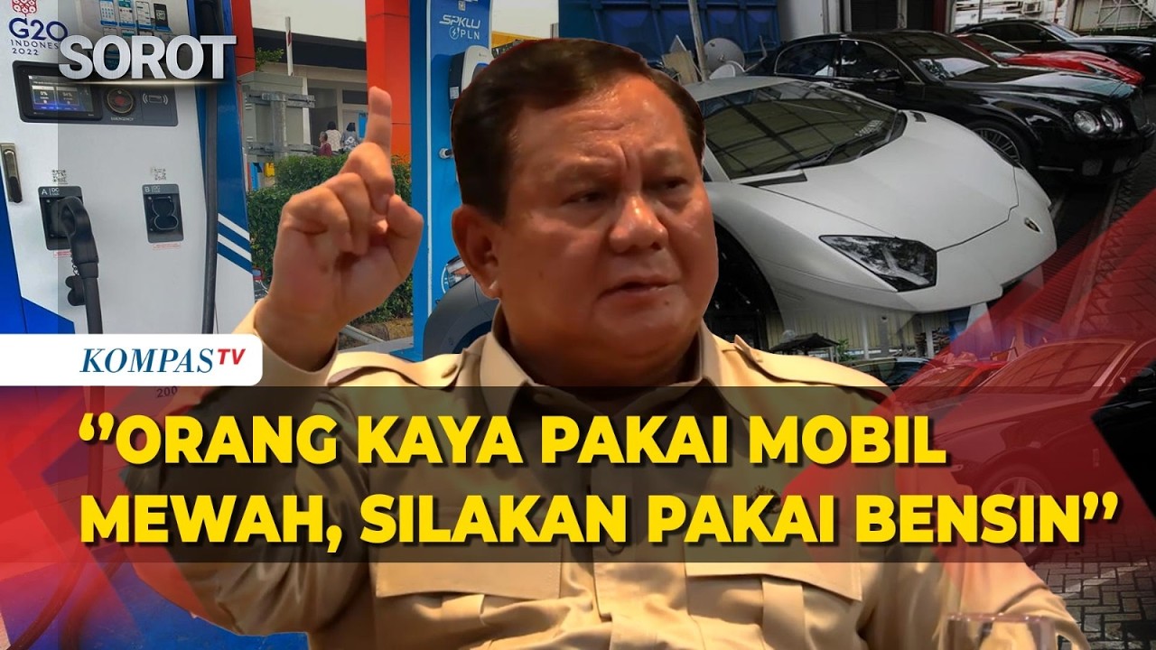 Prabowo soal BBM: Orang Kaya Pakai Mobil Mewah Bayar Harga Dunia, Dorong Kendaraan Listrik