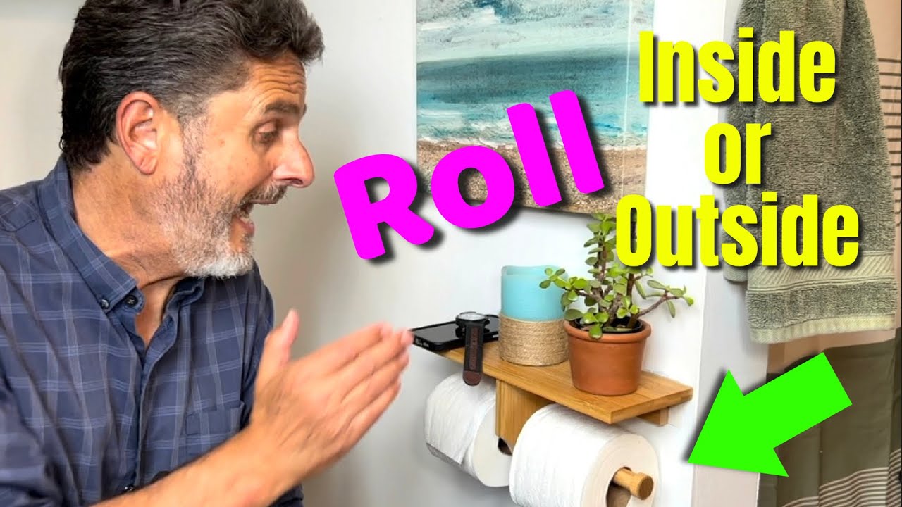 Arrow and Stem Modern Hanging Wall Mount Natural Bamboo Double Dual Toilet Paper Holder Review