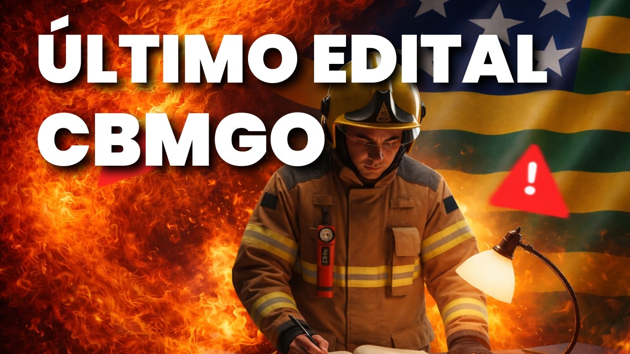 CBMGO 2026: SALÁRIO de R$9.000 + 500 VAGAS | ANÁLISE COMPLETA DO ÚLTIMO EDITAL