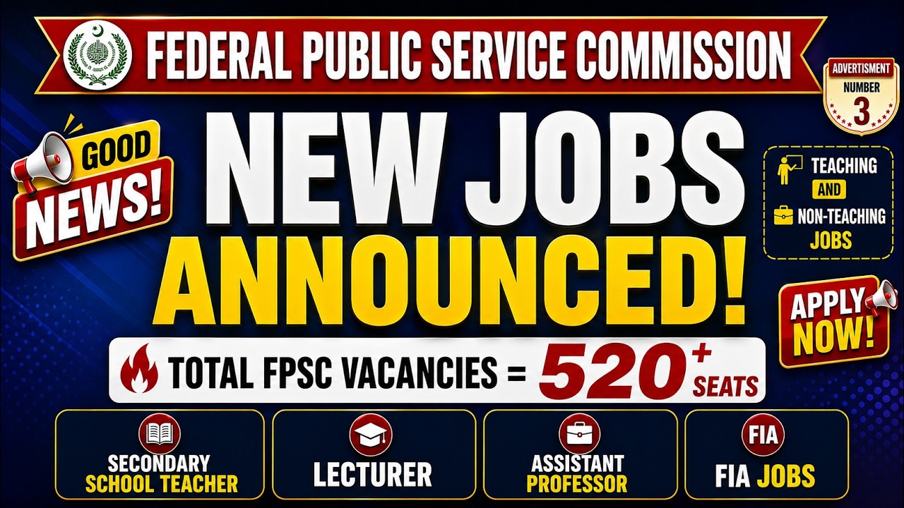 FPSC New Jobs Announced | SST, Lecturer, AP | Last Date 31 Aug | Best Books, Notes & Solved Papers