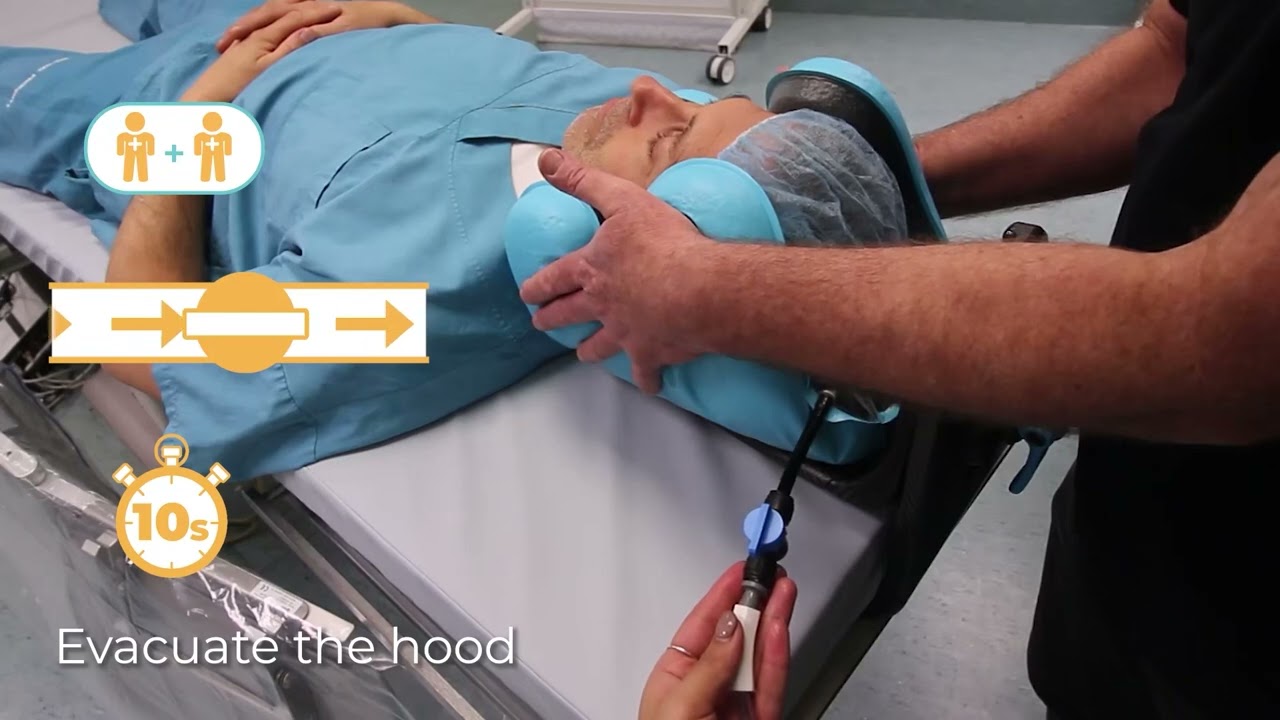Head Immobiliser | Apply Vacuum to the Hood