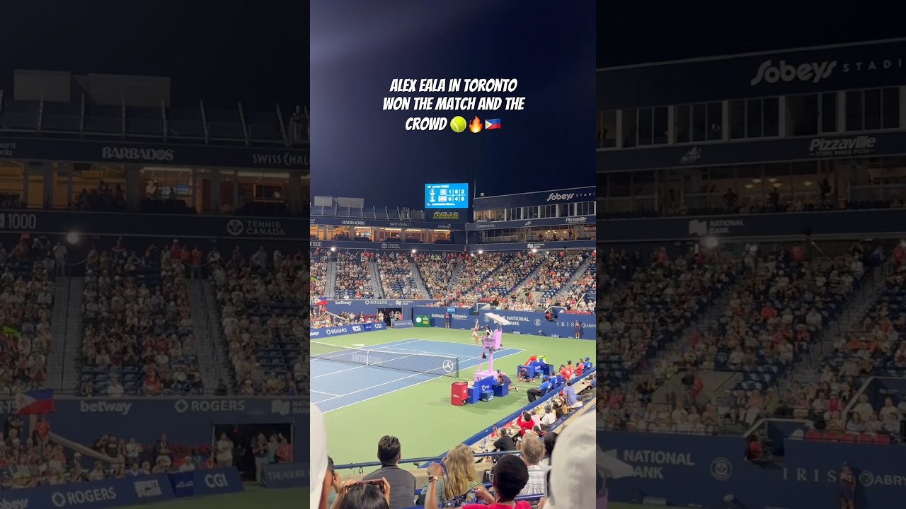 Alex Eala in Toronto&mdash;won the match and the crowd 🎾🔥🇵🇭 #alexeala #toronto #philippines