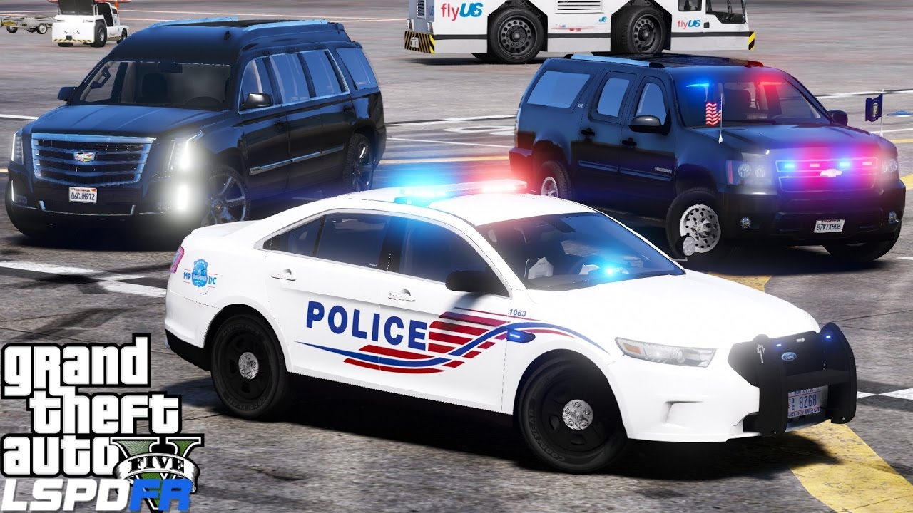 GTA 5 LSPDFR Mod 437 | Washington DC Metropolitan Police & Secret Service Escorting A Prime Minister
