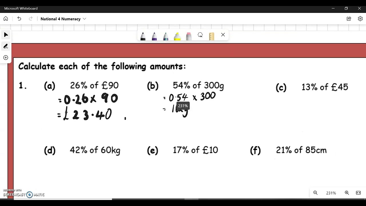 Percentages