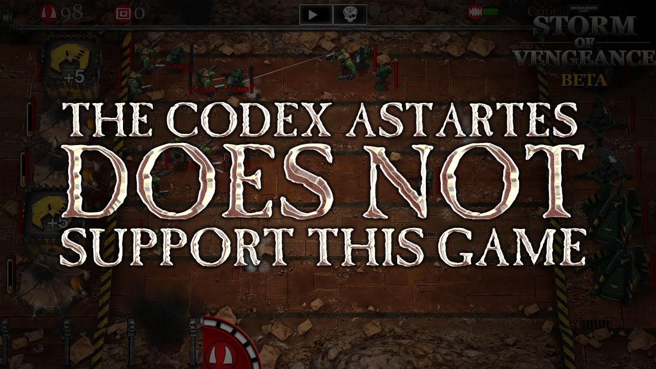 The Codex Astartes Does Not Support This Game