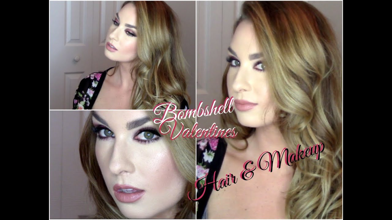 Sexy Bombshell Valentines Hair & Makeup Tutorial