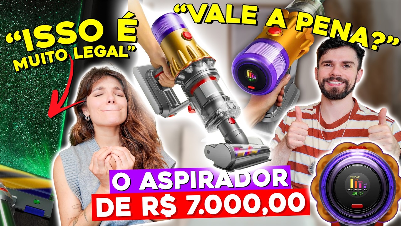 TESTAMOS o ASPIRADOR MAIS POTENTE de TODOS! Dyson V12