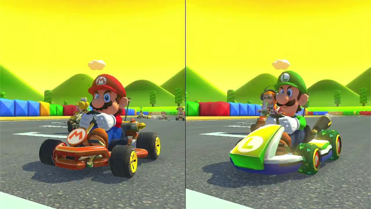 Mario Kart 8 Deluxe | 2 player (Mario vs Luigi) | 50 CC | Wave 2 Tracks