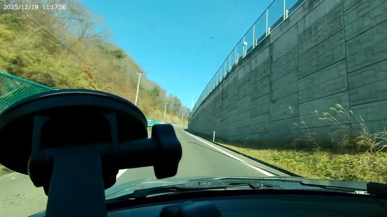 2025 12　宮城県大郷町道の駅おおさと県道9号線～松島町三陸道松島大郷IC～鳴瀬奥松島IC　L880K　コペン　無音