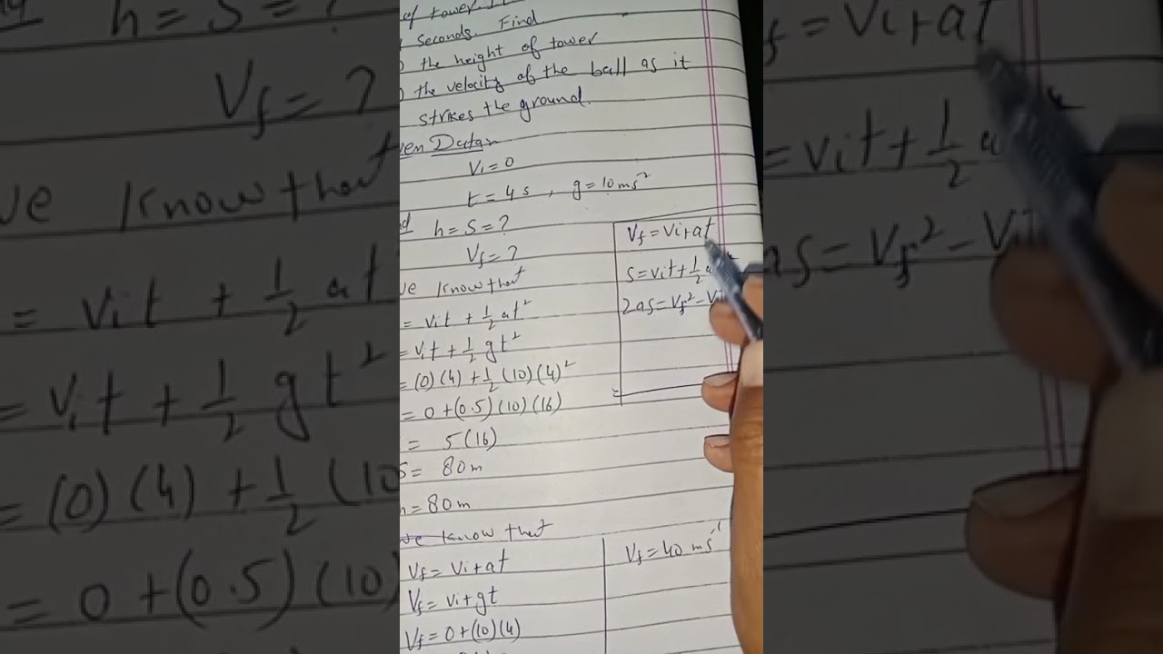 Class 9th physics numerical example 2.5 by Attaullah Hashmi 