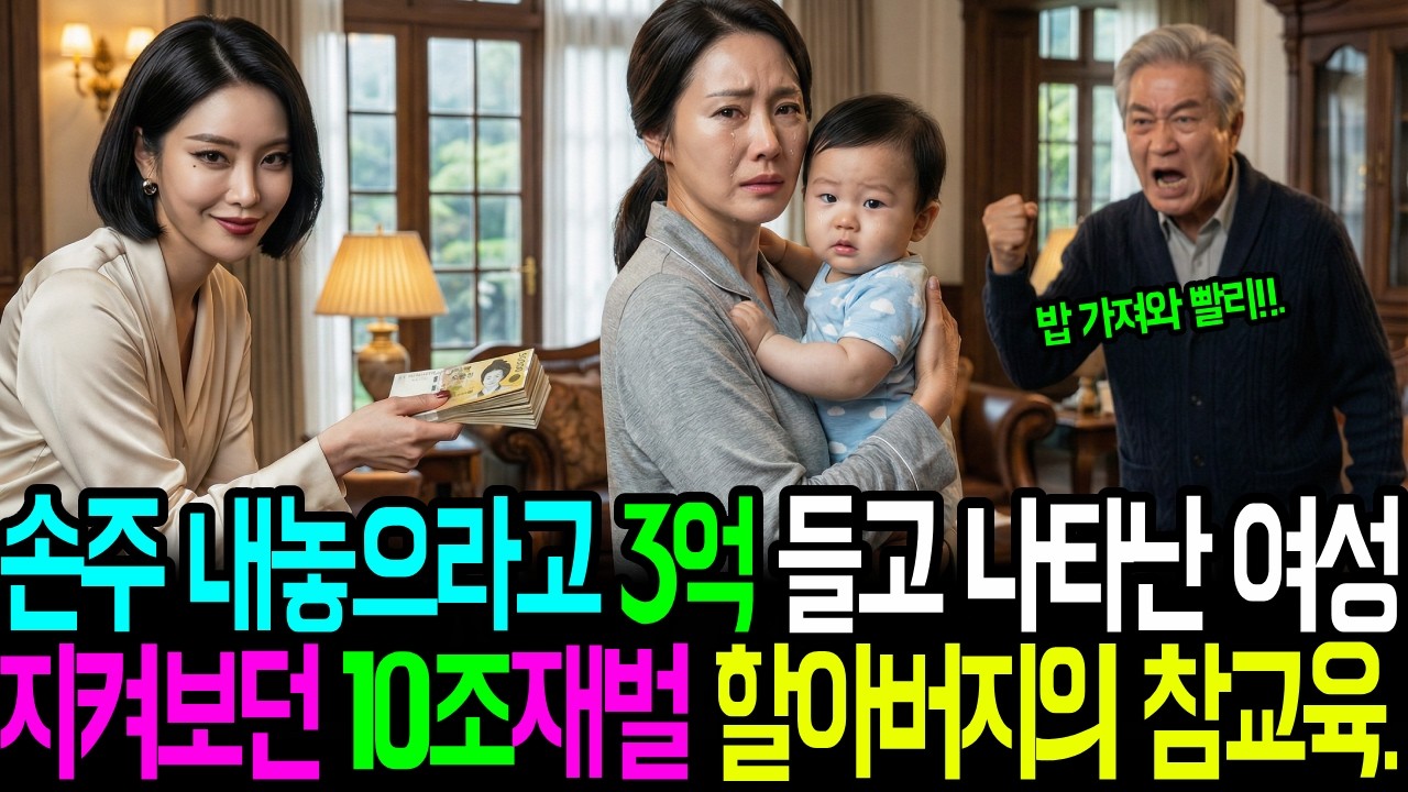 손주 내놓으라고 3억 들고 나타난 여성 지켜보던 10조재벌 할아버지의 참교육#오디오북 #인생이야기 #인생사연