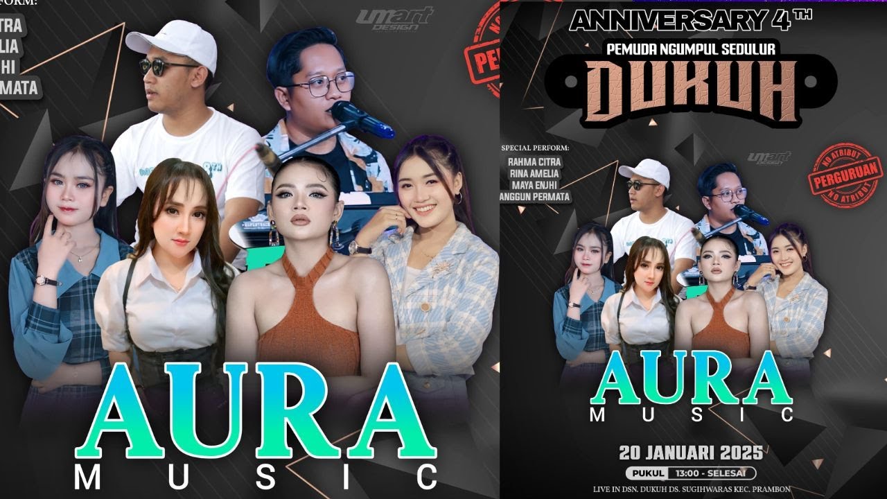 🔥🔥 Live Streaming AURA MUSIC || ANIVERSARY PEMUDA DUKUH KE 4 || NEW SBR  SOUND SYSTEM