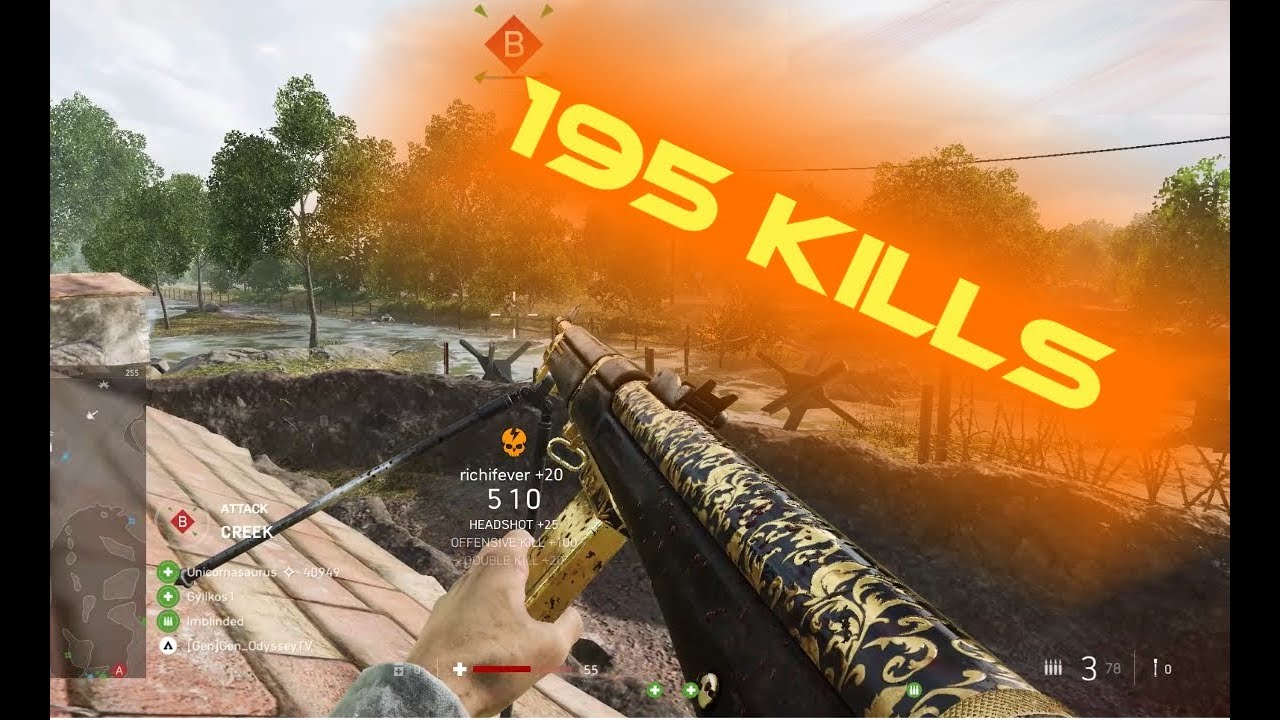 Battlefield V [195 Kills] Grand Operation   [Ribeyrolles 1918]