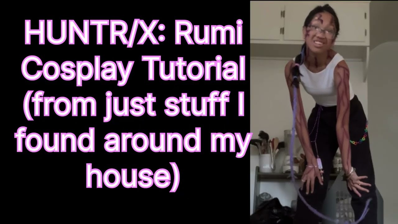 HOW-TO VIDEO: Rumi Huntrix Cosplay with just things I found around my house