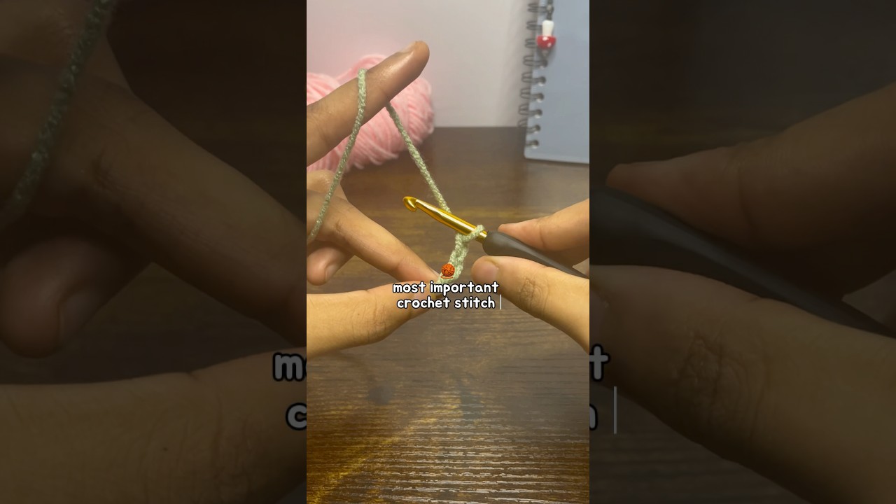 столбик с накидом 🧶 базовые столбики для начинающих #вязаниекрючком #начинающий #легко