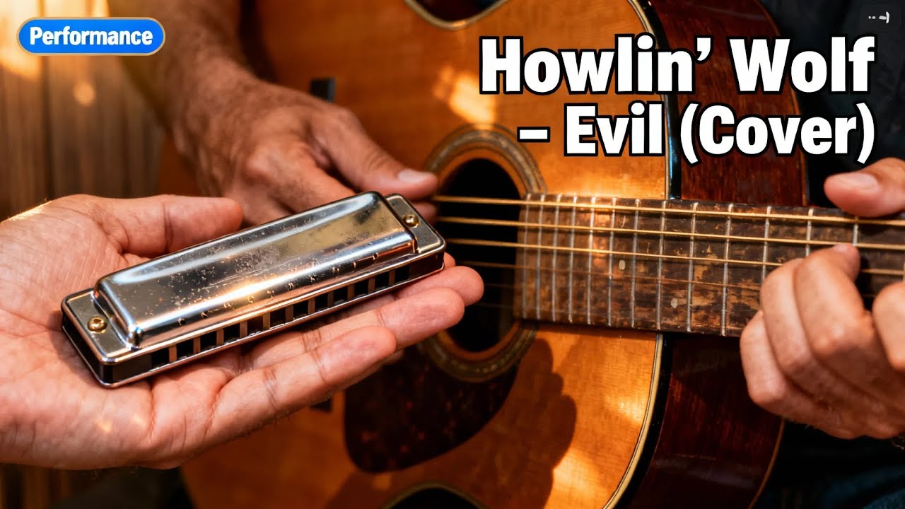 Howlin’ Wolf – Evil (Cover) | Harmonica + Acoustic Guitar Performance