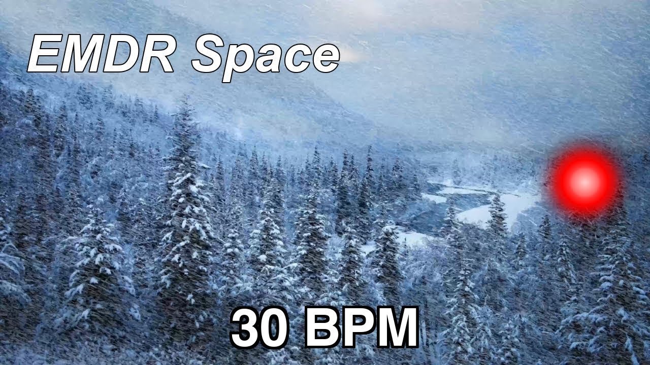 EMDR Bilateral Stimulation – 30 BPM | Winter Storm 4K | Sounds for PTSD & Anxiety