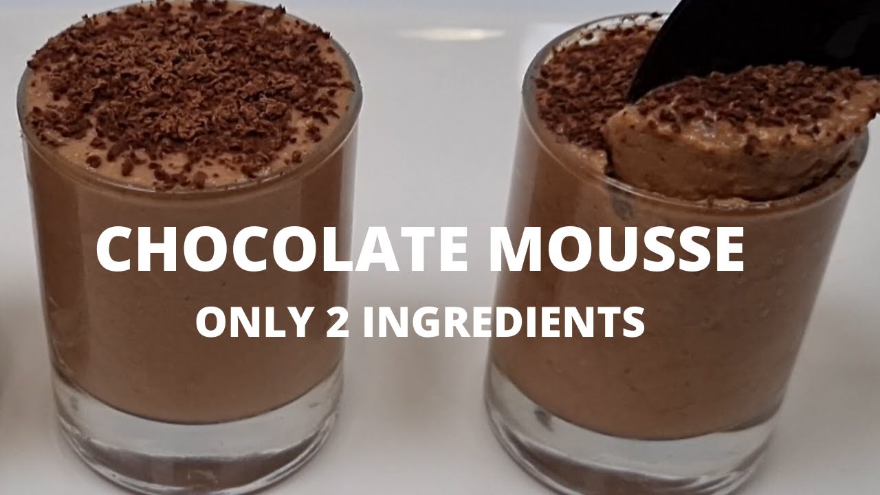 Only 2 Ingredient Chocolate Mousse Recipe | Easy dessert