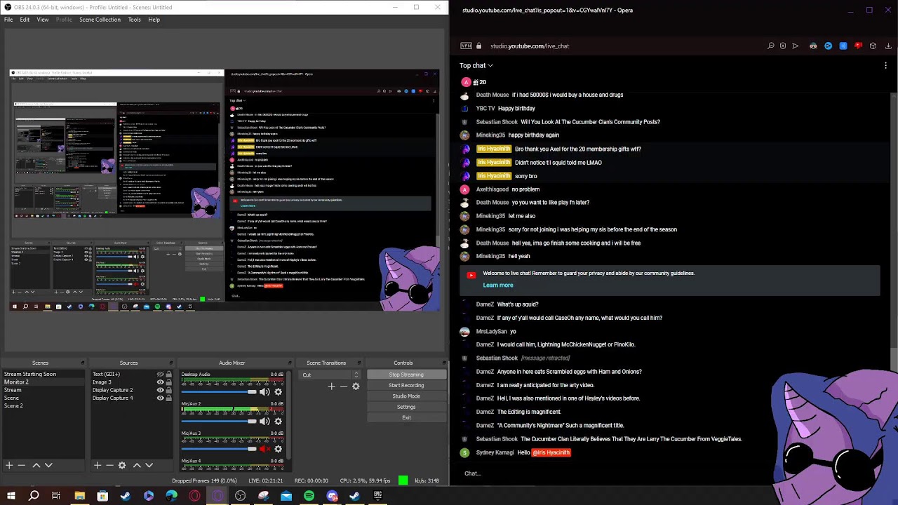 Birthday Stream, kinda just experimenting with it
