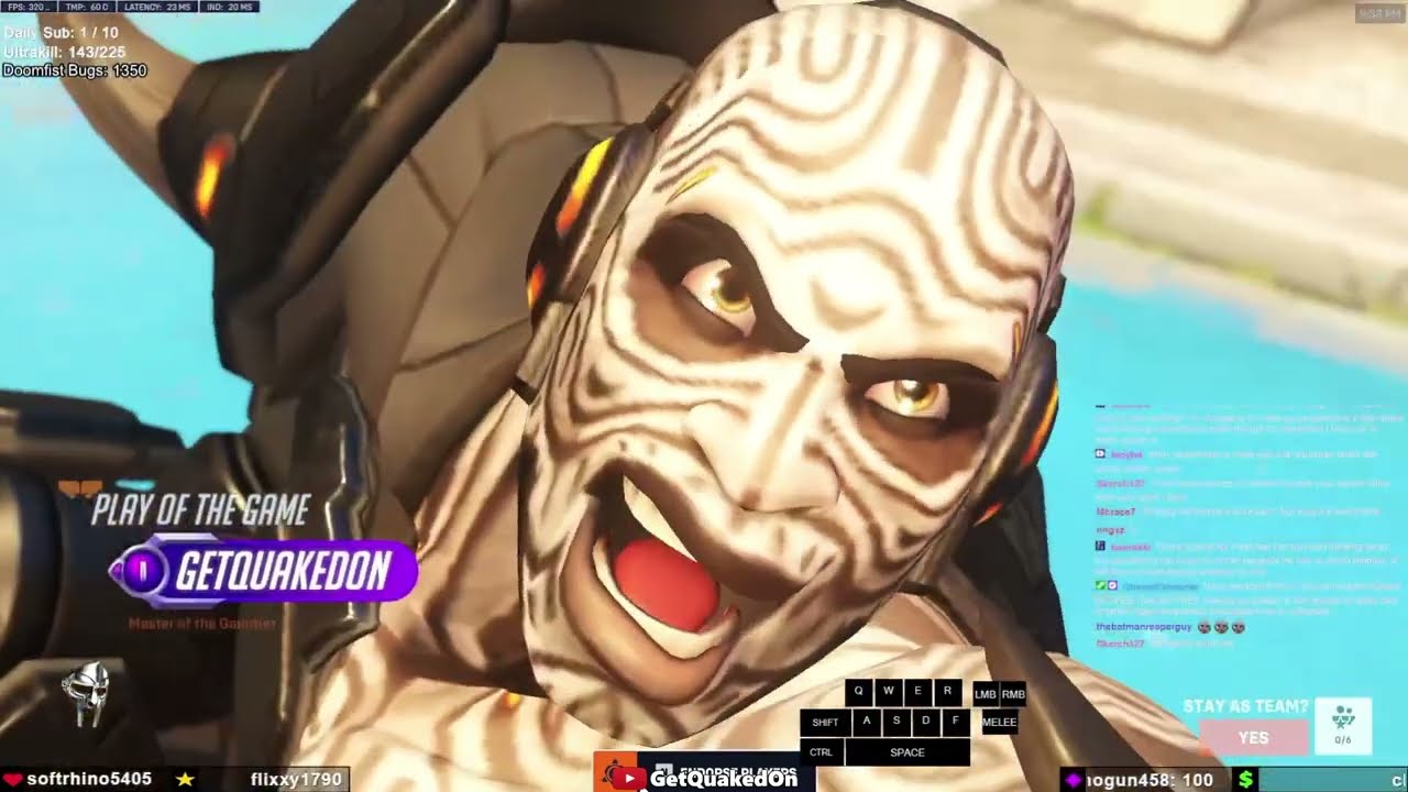 MORE DOOMFIST NERFS...  GETQUAKEDON DOOMFIST GAMEPLAY - OVERWATCH 2 SEASON 14
