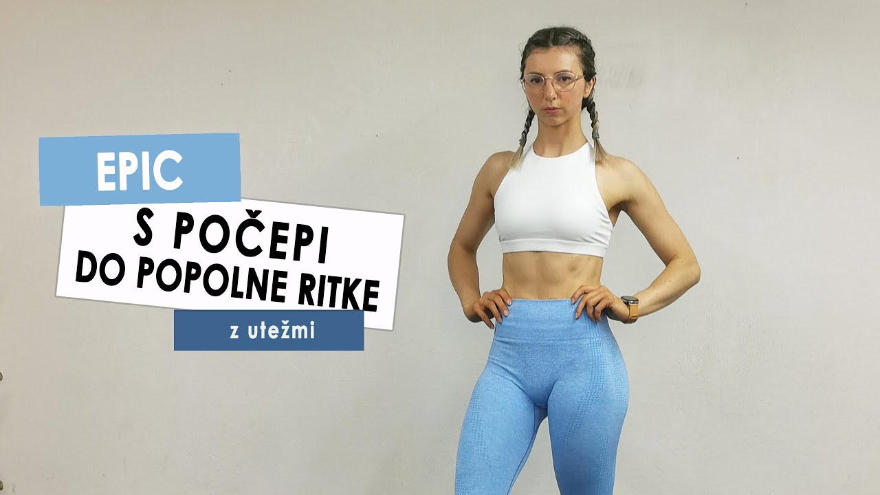 S POČEPI DO POPOLNE RITKE – z utežmi | Leg Workout – Booty Burn / Dumbbells | Maricka Mary Stakne